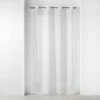 Paris Prix Rideau Voilage à Œillets Soline 140x280cm Blanc -Auchan Boutique B2CD 2704