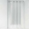 Paris Prix Rideau Voilage à Œillets Etincelle 140x240cm Blanc