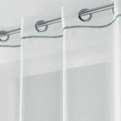 Paris Prix Rideau Voilage à Œillets Etincelle 140x240cm Blanc -Auchan Boutique B2CD 2717