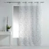 Paris Prix Rideau Voilage Ă Ĺ’illets Petite Fleur 140x240cm Blanc & Gris 2 Paris Prix Rideau Voilage Ă Ĺ’illets Petite Fleur 140x240cm Blanc & Gris -Auchan Boutique B2CD 2721