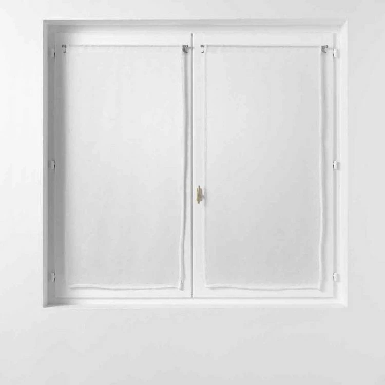 Paris Prix Paire De Voilages Sandra 60x160cm Blanc 3 Paris Prix Paire De Voilages Sandra 60x160cm Blanc