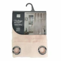 Paris Prix Rideau Voilage à Œillets Zazy 140x240cm Rose -Auchan Boutique B2CD 2746