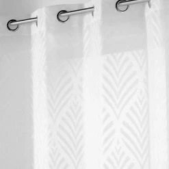 Paris Prix Rideau Voilage à Œillets Poesia 140x280cm Blanc 9 Paris Prix Rideau Voilage à Œillets Poesia 140x280cm Blanc -Auchan Boutique B2CD 2748