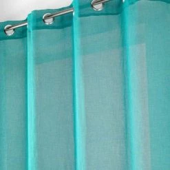 Paris Prix Rideau Voilage à Œillets Sandra 140x280cm Bleu -Auchan Boutique B2CD 2769