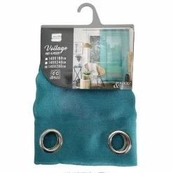 Paris Prix Rideau Voilage à Œillets Sandra 140x280cm Bleu -Auchan Boutique B2CD 2772