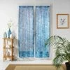 Paris Prix Paire De Voilages Eucalys 70x240cm Bleu -Auchan Boutique B2CD 2777
