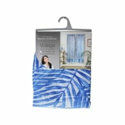 Paris Prix Paire De Voilages Eucalys 70x240cm Bleu -Auchan Boutique B2CD 2779