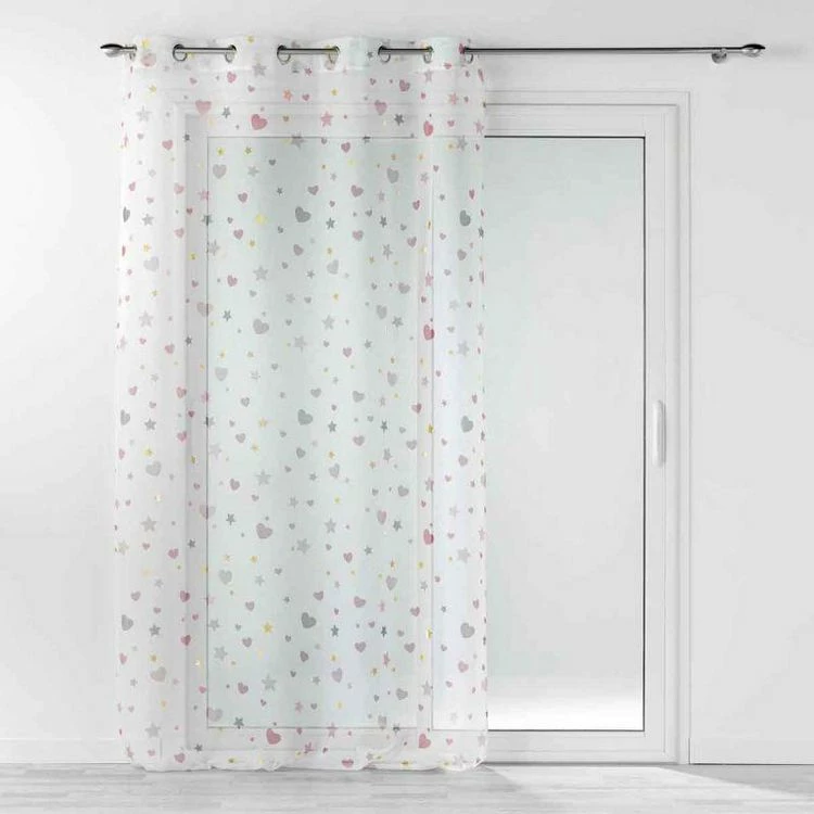 Paris Prix Rideau Voilage Céleste 140x240cm Blanc 3 Paris Prix Rideau Voilage Céleste 140x240cm Blanc