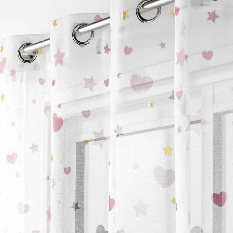 Paris Prix Rideau Voilage Céleste 140x240cm Blanc 5 Paris Prix Rideau Voilage Céleste 140x240cm Blanc – Image 3