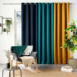 Paris Prix Rideau à Œillets Sultane 140x240cm Bleu Marine 7 Paris Prix Rideau à Œillets Sultane 140x240cm Bleu Marine -Auchan Boutique B2CD 28