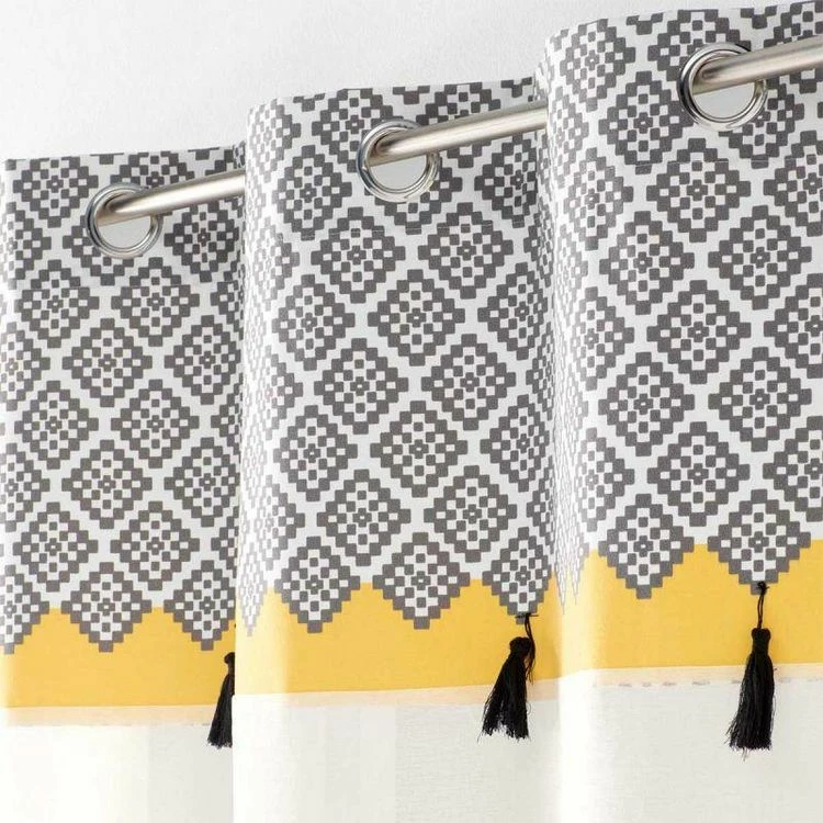 Paris Prix Rideau Voilage à Œillets Neo Casa 140x280cm Blanc 4 Paris Prix Rideau Voilage à Œillets Neo Casa 140x280cm Blanc – Image 2