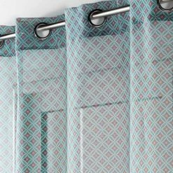 Paris Prix Rideau Voilage à Œillets Havana 140x240cm Menthe -Auchan Boutique B2CD 2805