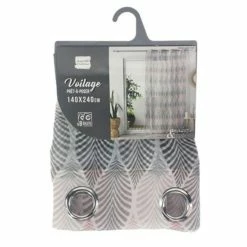 Paris Prix Rideau Voilage à Œillets Winter Green 140x240cm Rose 9 Paris Prix Rideau Voilage à Œillets Winter Green 140x240cm Rose -Auchan Boutique B2CD 2830