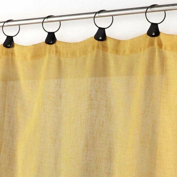 Paris Prix Rideau Voilage à Anneaux Linka 140x280cm Jaune 4 Paris Prix Rideau Voilage à Anneaux Linka 140x280cm Jaune – Image 2