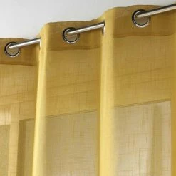 Paris Prix Rideau Voilage à Œillets Zazy 140x240cm Jaune -Auchan Boutique B2CD 2854