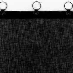 Paris Prix Rideau Voilage à Anneaux Linka 140x240cm Noir 9 Paris Prix Rideau Voilage à Anneaux Linka 140x240cm Noir -Auchan Boutique B2CD 2865