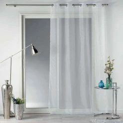 Paris Prix Rideau Voilage à Œillets Orion 140x240cm Blanc -Auchan Boutique B2CD 2888