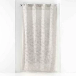 Paris Prix Rideau Voilage à Œillets Zebra 140x240cm Lin