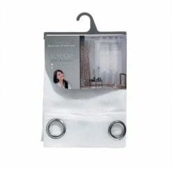 Paris Prix Rideau Voilage à Œillets Sandina 140x280cm Gris -Auchan Boutique B2CD 2910