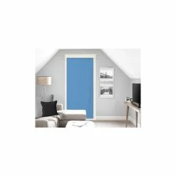 Soleil D'ocre Voile Pour Porte Fenêtre 90x200 Cm DOLLY Bleu