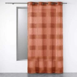 Paris Prix Rideau à Œillets Tissé Terraza 140x280cm Terracotta