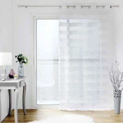Paris Prix Rideau Voilage à Œillets Lalina 140x260cm Blanc -Auchan Boutique B2CD 2948