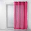 Paris Prix Rideau Voilage à Œillets Zazy 140x240cm Fuchsia -Auchan Boutique B2CD 2949