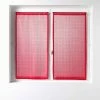 Paris Prix Paire De Voilages Castille 60x90cm Rouge