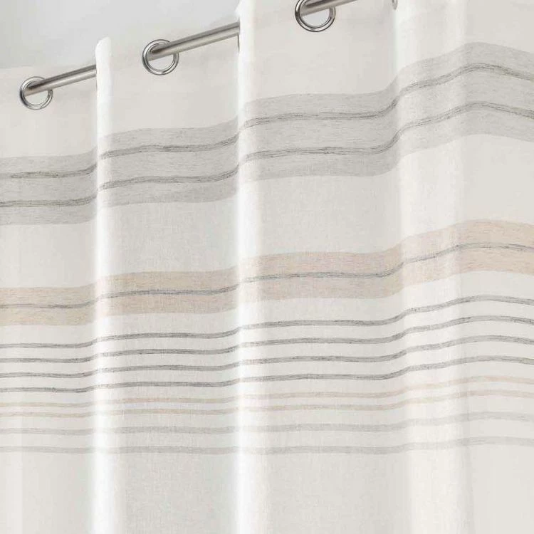 Paris Prix Rideau Voilage à Œillets Zola 140x240cm Blanc 4 Paris Prix Rideau Voilage à Œillets Zola 140x240cm Blanc – Image 2