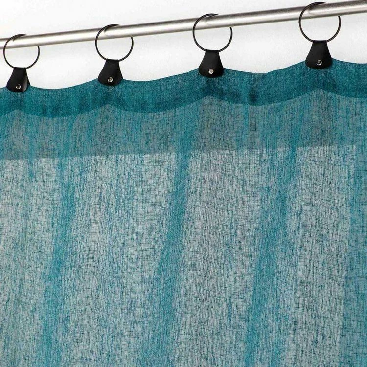 Paris Prix Rideau Voilage à Anneaux Linka 140x240cm Bleu 4 Paris Prix Rideau Voilage à Anneaux Linka 140x240cm Bleu – Image 2