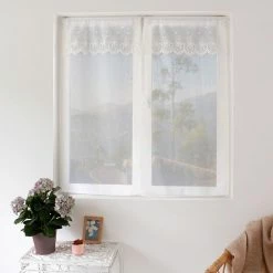 No Name Paire Vitrages 60x160 Massala Blanc