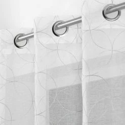 Paris Prix Rideau Voilage à Œillets Olympia 140x280cm Gris 8 Paris Prix Rideau Voilage à Œillets Olympia 140x280cm Gris -Auchan Boutique B2CD 2985