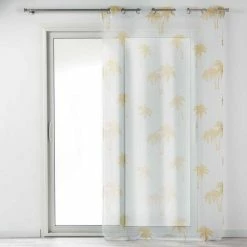 Paris Prix Rideau Voilage à Œillets Pure Line 140x240cm Blanc