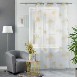 Paris Prix Rideau Voilage à Œillets Pure Line 140x240cm Blanc 7 Paris Prix Rideau Voilage à Œillets Pure Line 140x240cm Blanc -Auchan Boutique B2CD 2994