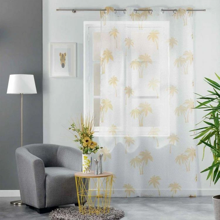 Paris Prix Rideau Voilage à Œillets Pure Line 140x240cm Blanc 5 Paris Prix Rideau Voilage à Œillets Pure Line 140x240cm Blanc – Image 3