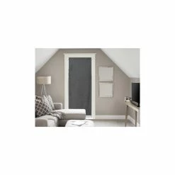 Soleil D'ocre Voile Pour Porte Fenêtre En Coton 70x200 Cm PANAMA Anthracite