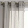 ATMOSPHERA Voilage à Rayures - 140 X 240 Cm - Gris 1 ATMOSPHERA Voilage à Rayures - 140 X 240 Cm - Gris -Auchan Boutique B2CD 3015