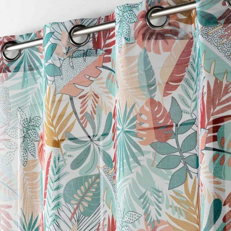 Paris Prix Rideau Voilage à Œillets Jacala 140x240cm Blanc 4 Paris Prix Rideau Voilage à Œillets Jacala 140x240cm Blanc – Image 2