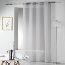 Paris Prix Rideau Voilage Telma 140x280cm Gris