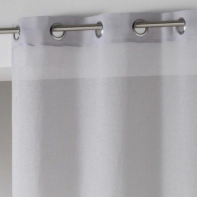 Paris Prix Rideau Voilage Telma 140x280cm Gris 4 Paris Prix Rideau Voilage Telma 140x280cm Gris – Image 2