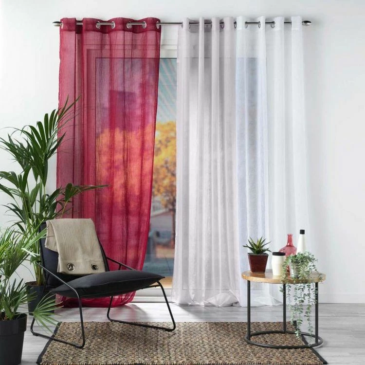 Paris Prix Rideau Voilage Telma 140x280cm Gris 6 Paris Prix Rideau Voilage Telma 140x280cm Gris – Image 4