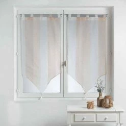 Paris Prix Paire De Voilages Balina 60x90cm Naturel