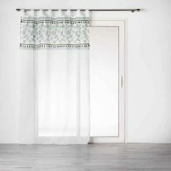 Paris Prix Rideau Voilage à Passants Milagreen 140x240cm Blanc