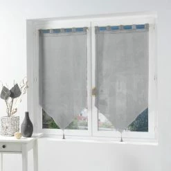 Paris Prix Paire De Voilages Salina 60x160cm Gris