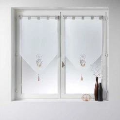 Paris Prix Paire De Voilages Love Spirit 60x160cm Blanc