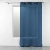 Paris Prix Rideau Voilage Étamine Telma 140x240cm Bleu Marine -Auchan Boutique B2CD 3120