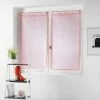 Paris Prix Paire De Voilages Pointille 60x90cm Saumon -Auchan Boutique B2CD 3124