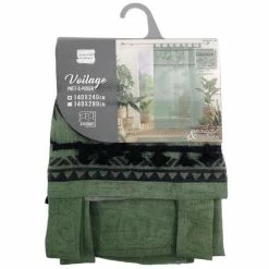 Paris Prix Rideau Voilage à Passants Milagreen 140x240cm Vert 11 Paris Prix Rideau Voilage à Passants Milagreen 140x240cm Vert -Auchan Boutique B2CD 3138
