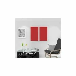 Soleil D'ocre Paire De Brise Bise 45x90 Cm DOLLY Rouge