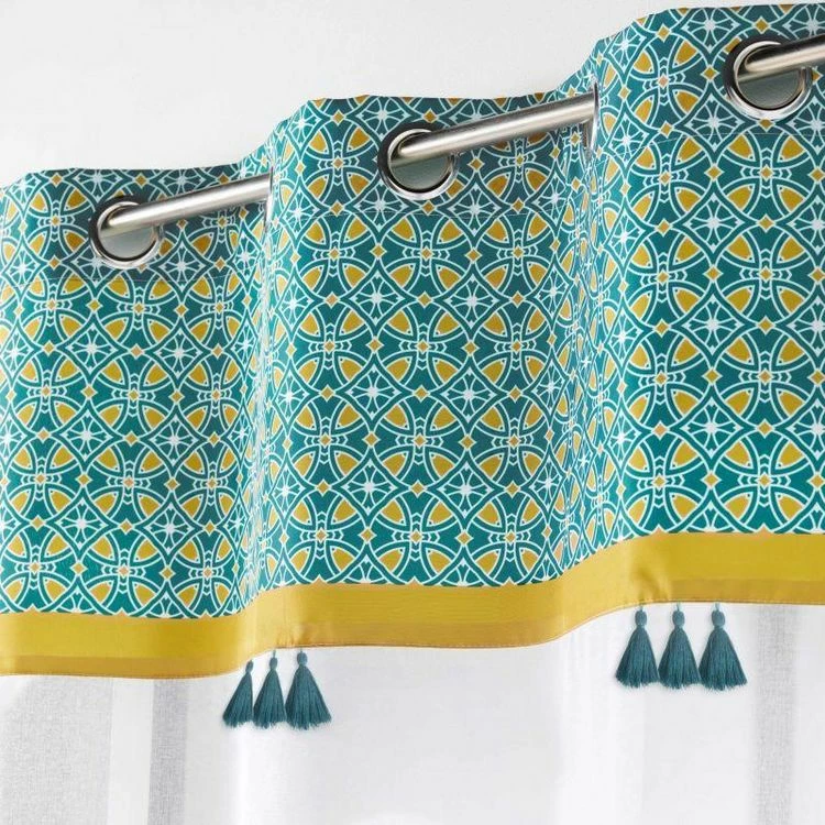 Paris Prix Rideau Voilage à Œillets Callao 140x240cm Bleu 4 Paris Prix Rideau Voilage à Œillets Callao 140x240cm Bleu – Image 2